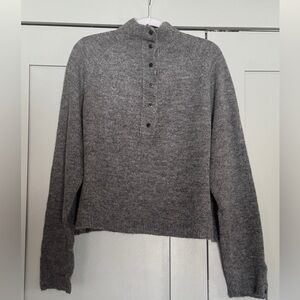 Cordera Gray Button-Up Cardigan